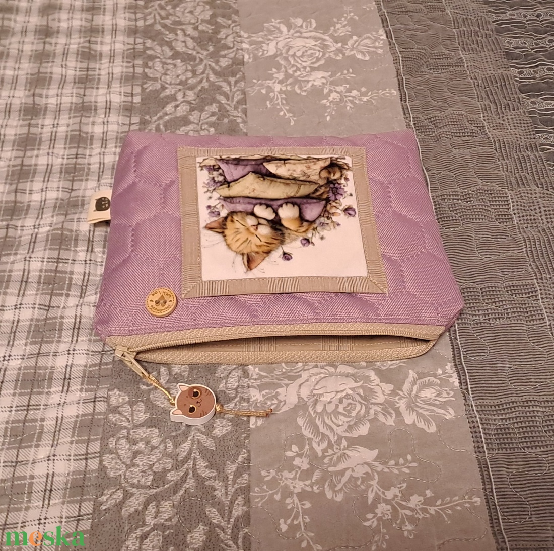 Relax cicamódra  :) neszesszer/sminktáska/irattartó - táska & tok - neszesszer - Meska.hu