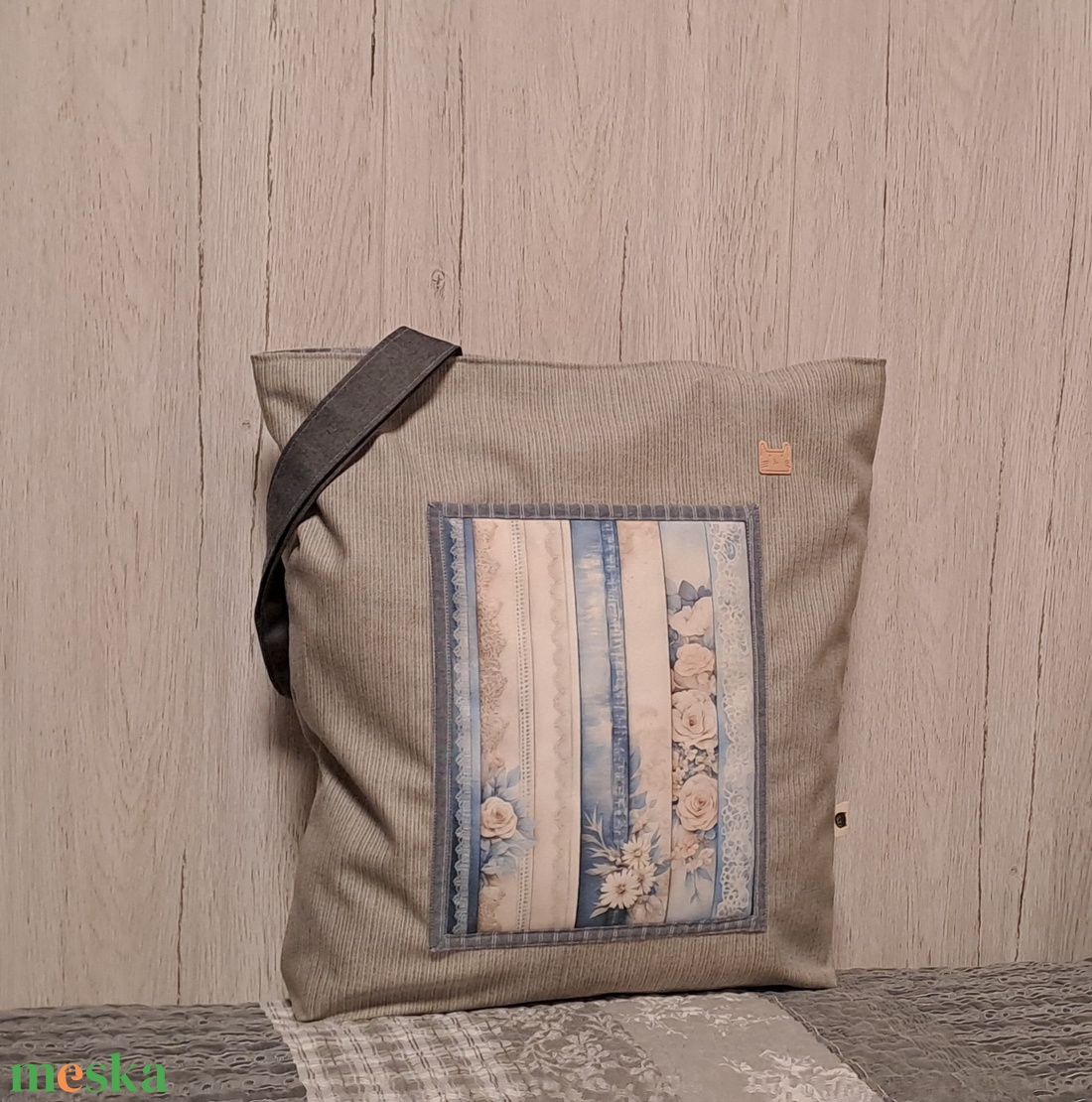 Romantikus hangulatban :) szatyor, ökotáska, válltáska - táska & tok - bevásárlás & shopper táska - shopper, textiltáska, szatyor - Meska.hu