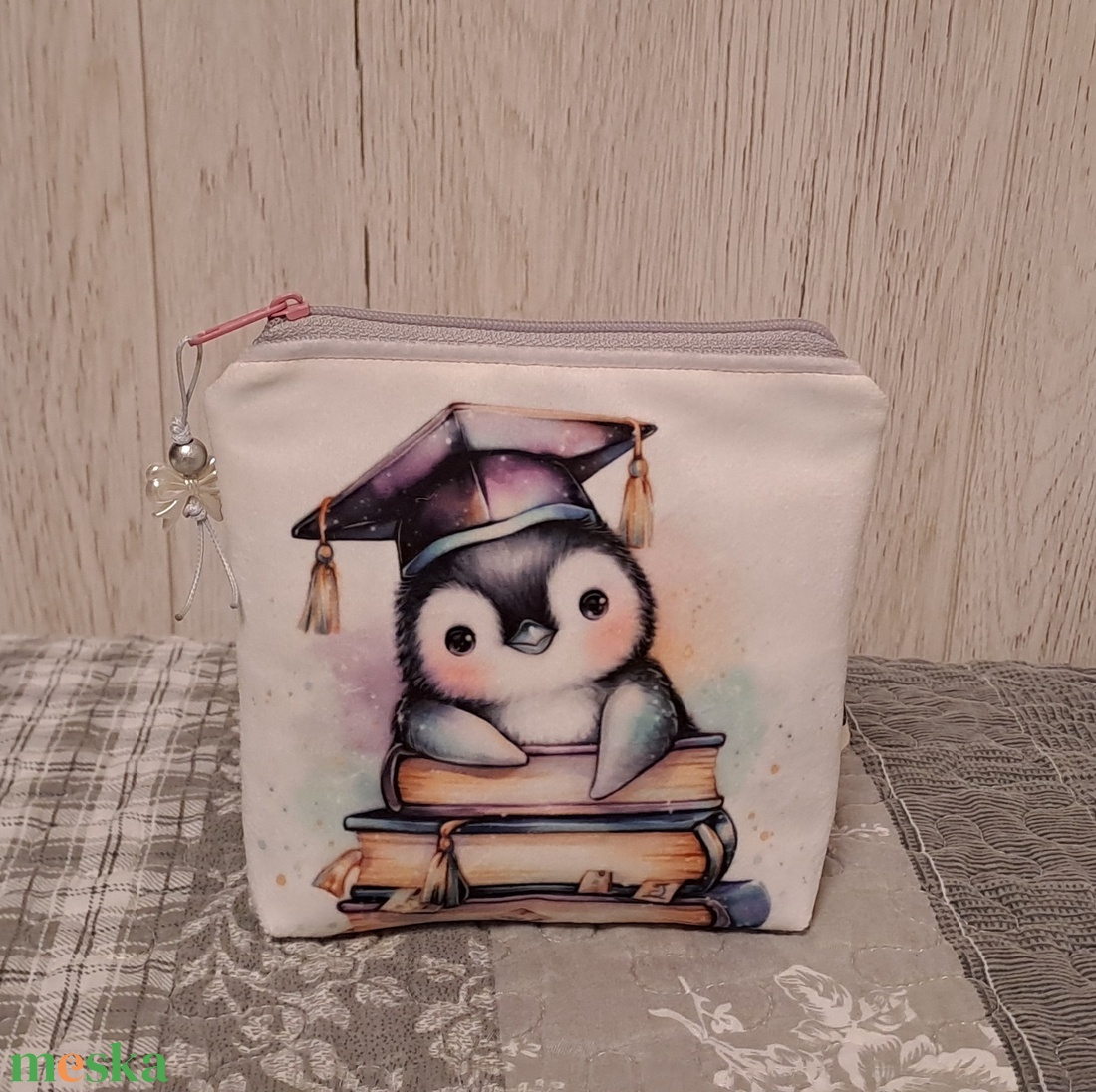 Ballagás pingvin módra :) neszesszer/sminktáska/betéttartó - táska & tok - neszesszer - Meska.hu