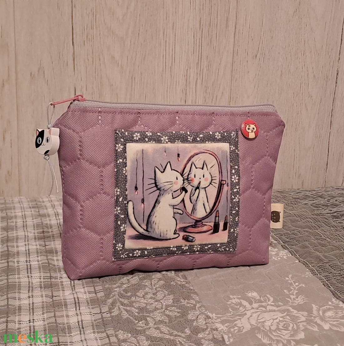 Tükröm, tükröm... :) neszesszer/sminktáska/irattartó - táska & tok - neszesszer - Meska.hu