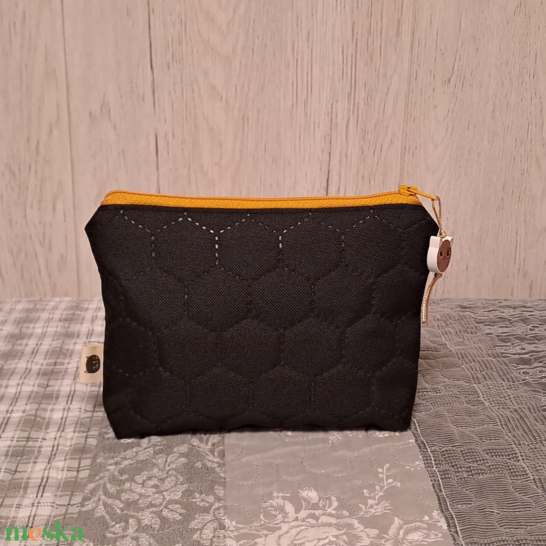 Fekete macska :) neszesszer/sminktáska/irattartó - táska & tok - neszesszer - Meska.hu