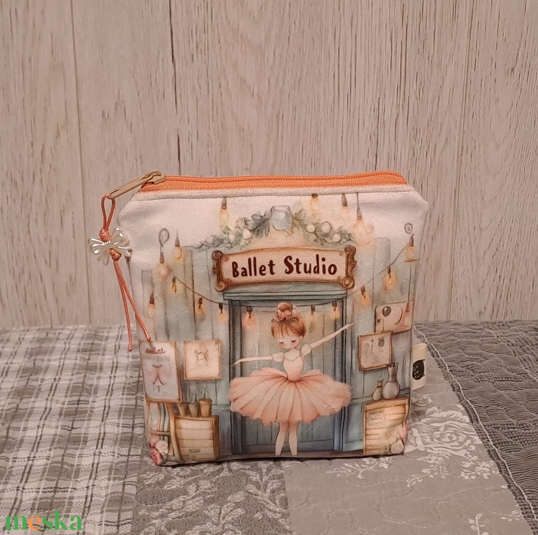 Ballet stúdió :) neszesszer/sminktáska/betéttartó - táska & tok - neszesszer - Meska.hu