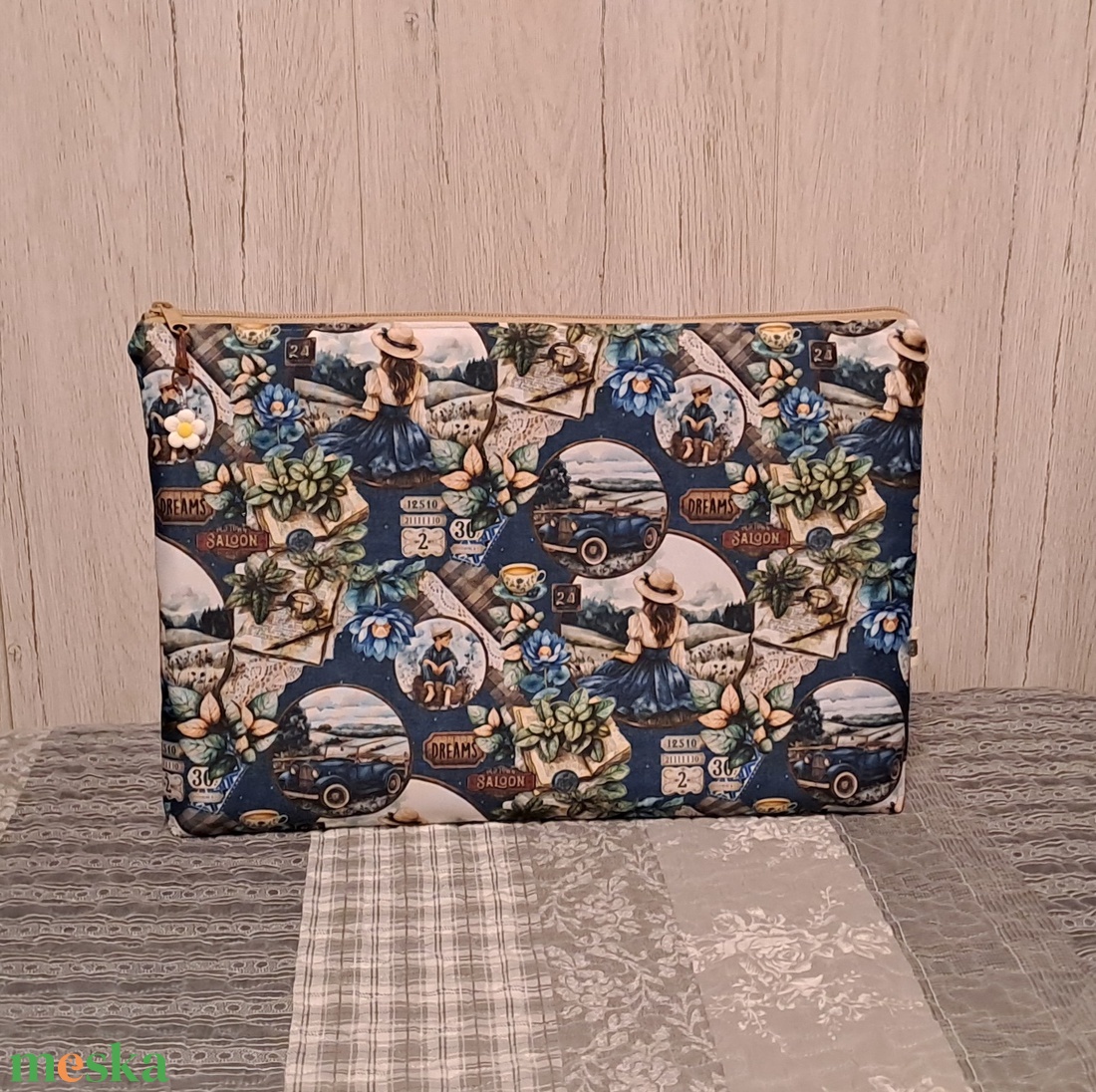 Vintage hangulat :) laptop tartó tok - táska & tok - laptoptáska, laptop hátizsák - Meska.hu