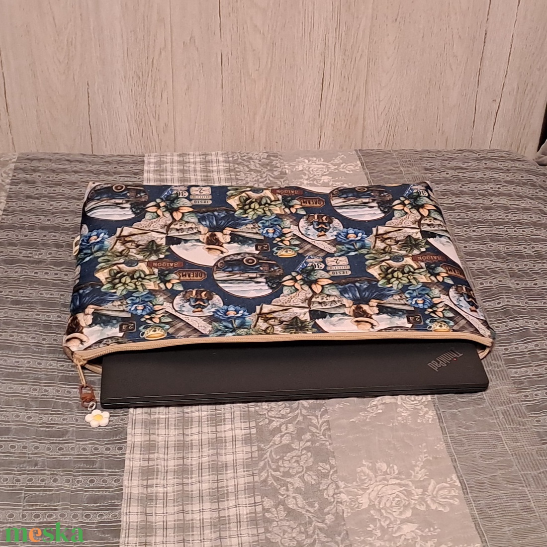 Vintage hangulat :) laptop tartó tok - táska & tok - laptoptáska, laptop hátizsák - Meska.hu