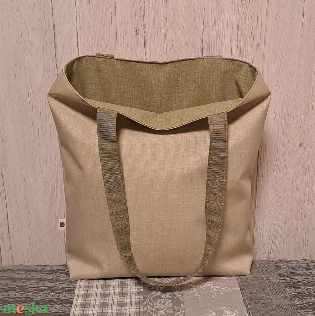 Levendulás hangulatban :) szatyor, ökotáska, válltáska - táska & tok - bevásárlás & shopper táska - shopper, textiltáska, szatyor - Meska.hu