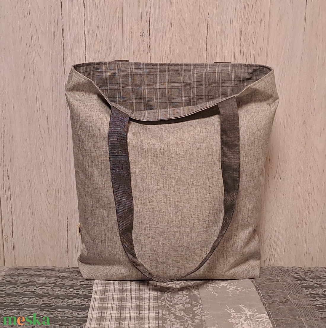 Kiváncsi cicusok :) szatyor, ökotáska, válltáska - táska & tok - bevásárlás & shopper táska - shopper, textiltáska, szatyor - Meska.hu