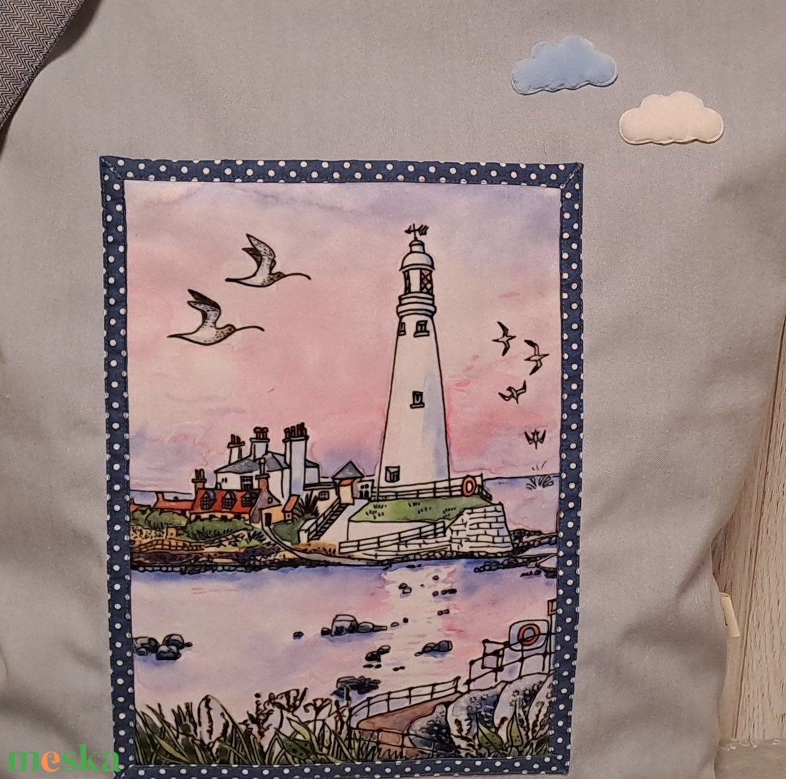 Hajnal az öbölben :) szatyor, ökotáska, válltáska - táska & tok - bevásárlás & shopper táska - shopper, textiltáska, szatyor - Meska.hu