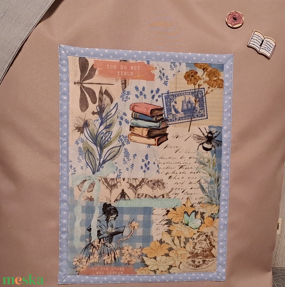 Könyves romantikus :) szatyor, ökotáska, válltáska - táska & tok - bevásárlás & shopper táska - shopper, textiltáska, szatyor - Meska.hu