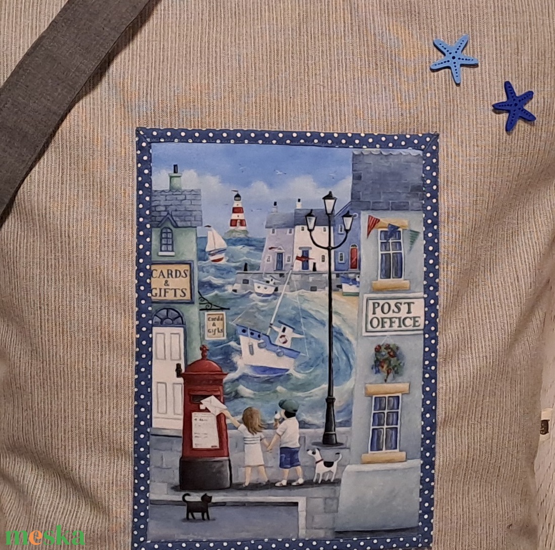 Kikötő :) szatyor, ökotáska, válltáska - táska & tok - bevásárlás & shopper táska - shopper, textiltáska, szatyor - Meska.hu