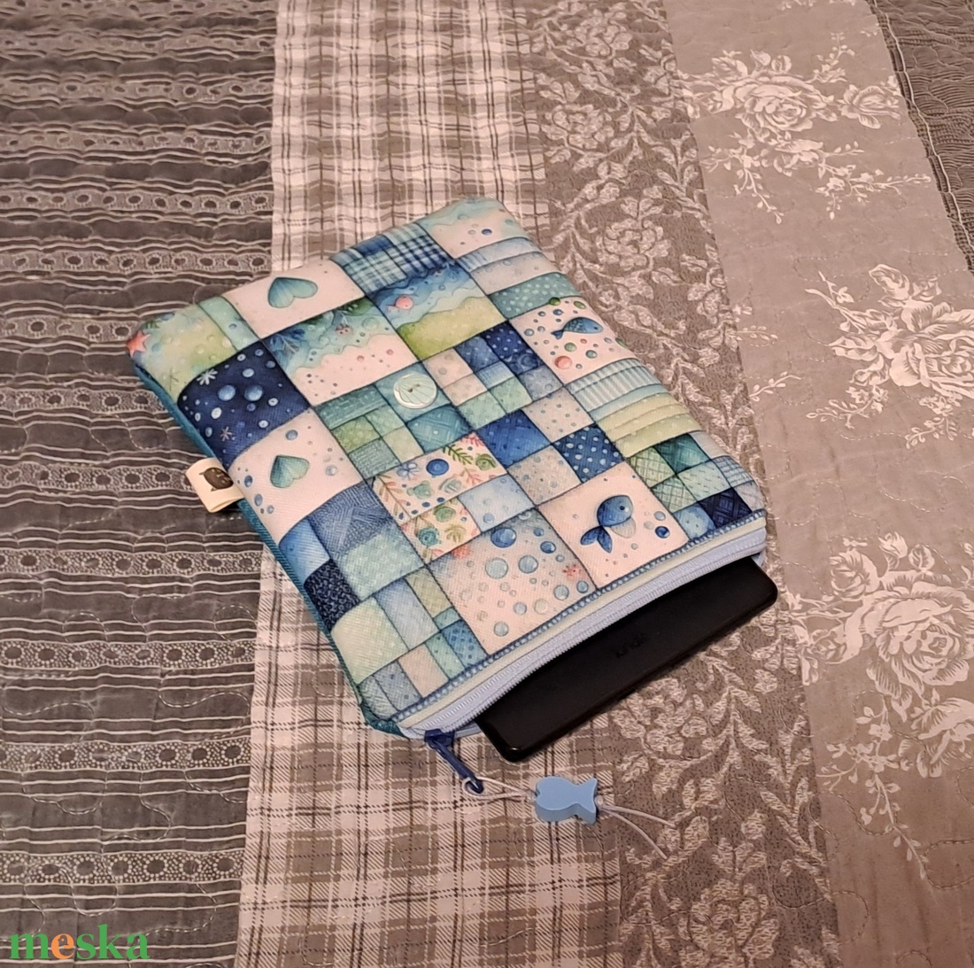 Patchwork hatás :) e-book/notesz tok - táska & tok - ebook & tablet tok - Meska.hu