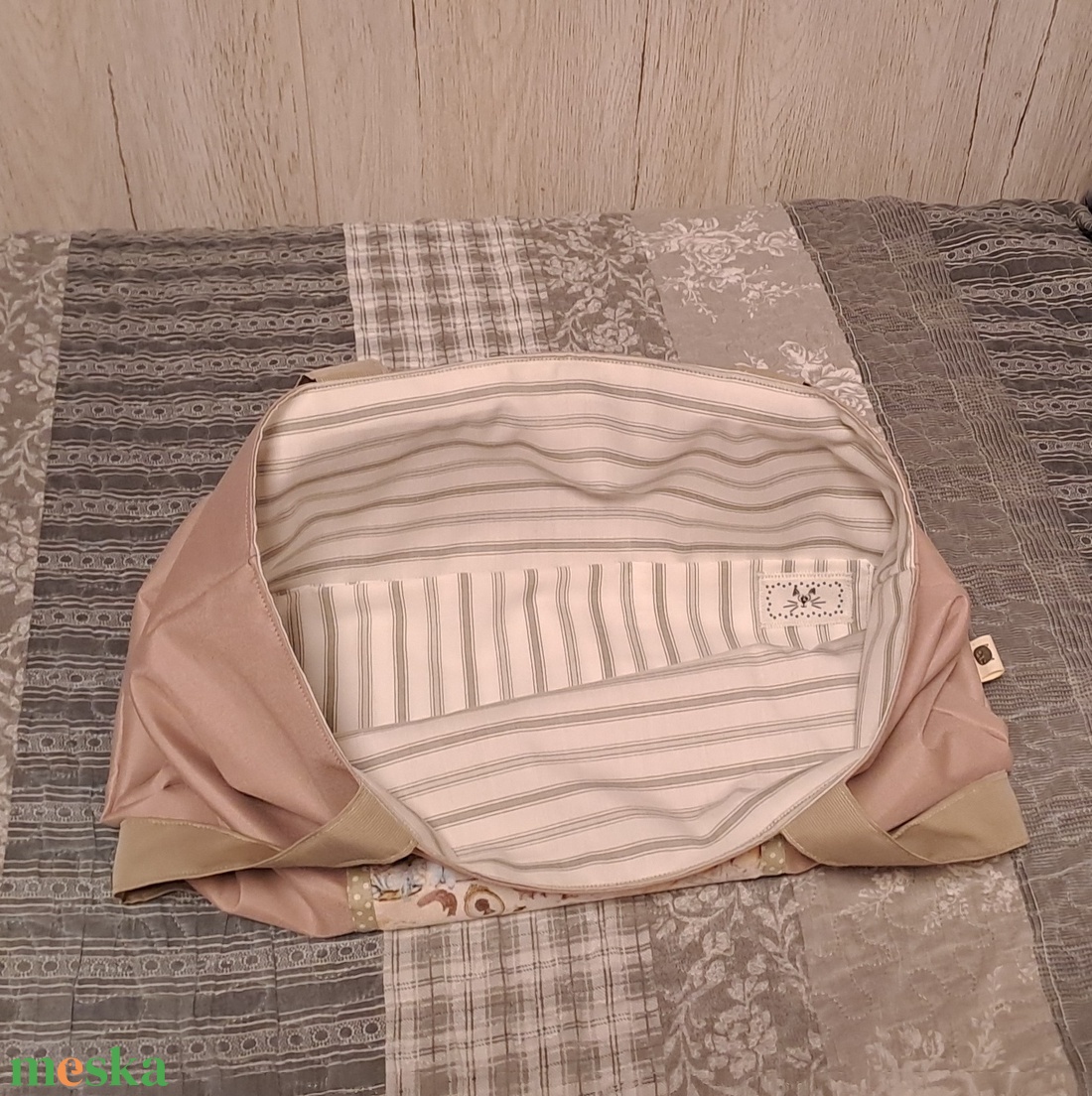 Romantikus hangulat :) szatyor, ökotáska, válltáska - táska & tok - bevásárlás & shopper táska - shopper, textiltáska, szatyor - Meska.hu