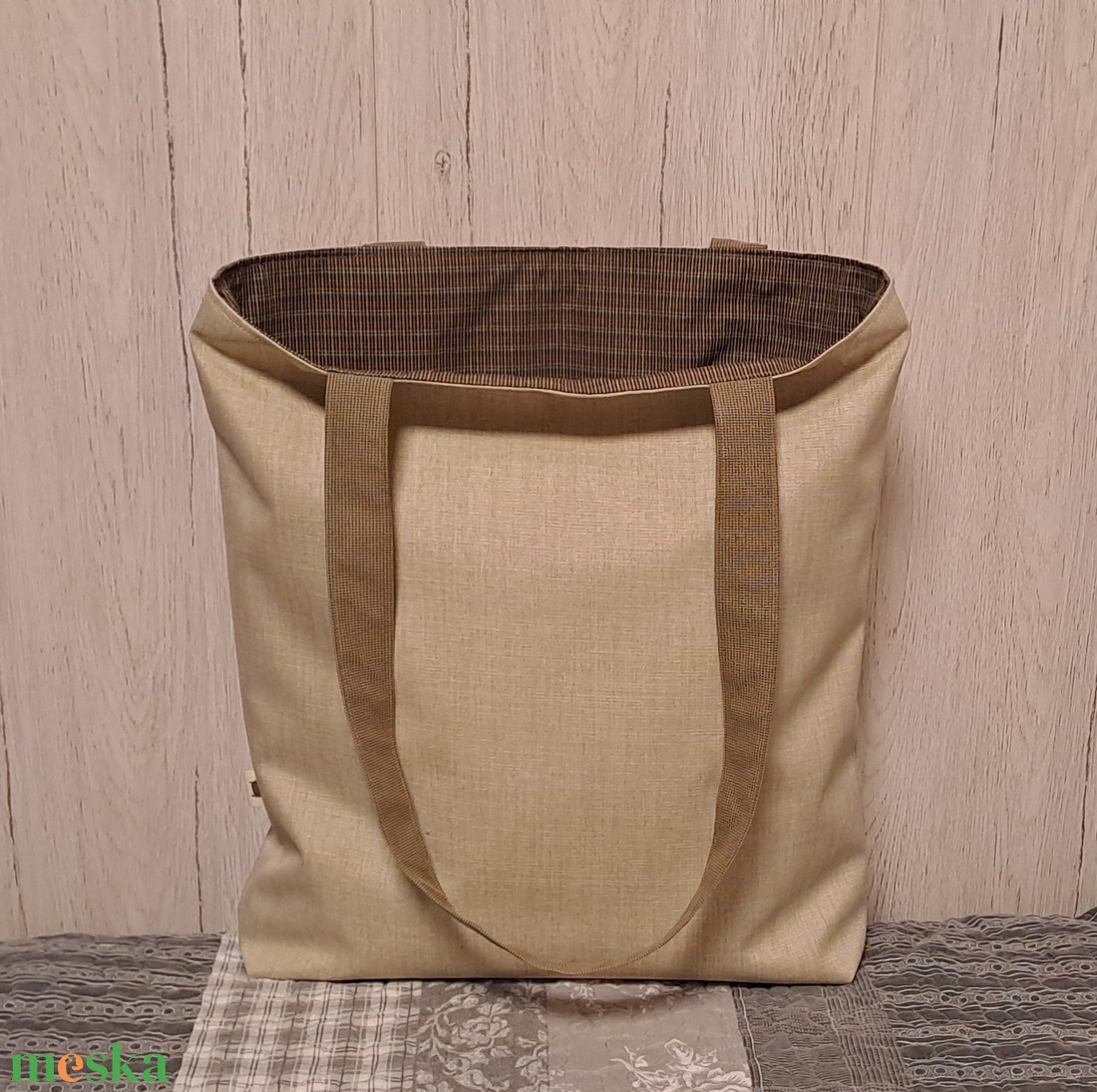 Pasztell hangulat :) szatyor, ökotáska, válltáska - táska & tok - bevásárlás & shopper táska - shopper, textiltáska, szatyor - Meska.hu