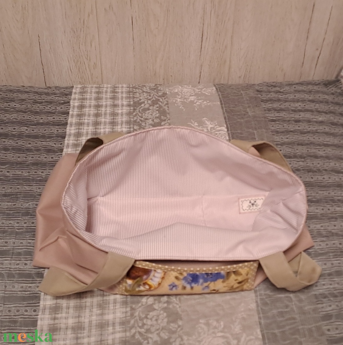 Romantikus hangulat :) szatyor, ökotáska, válltáska - táska & tok - bevásárlás & shopper táska - shopper, textiltáska, szatyor - Meska.hu