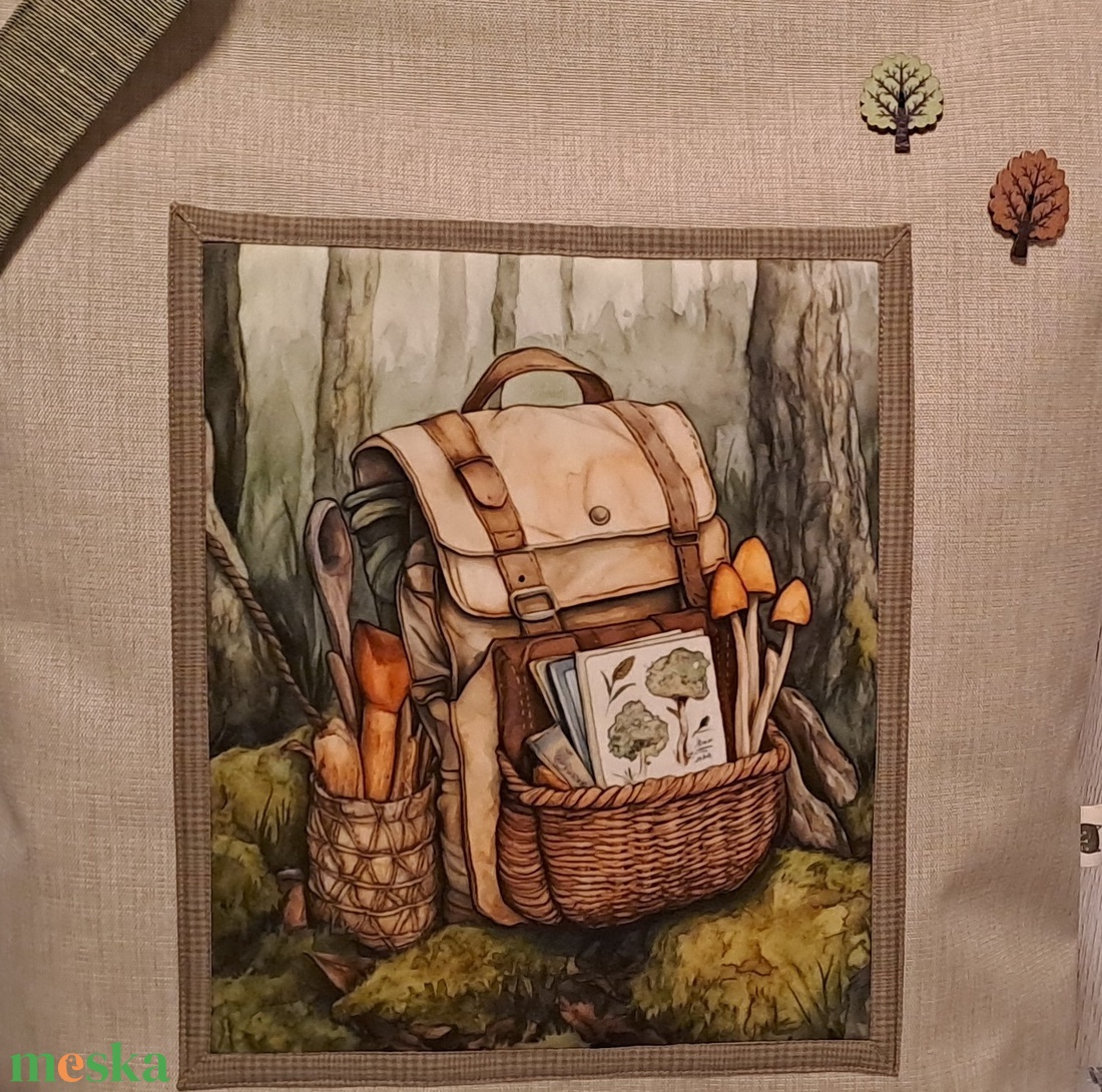 Túrázós hangulatban :) szatyor, ökotáska, válltáska - táska & tok - bevásárlás & shopper táska - shopper, textiltáska, szatyor - Meska.hu