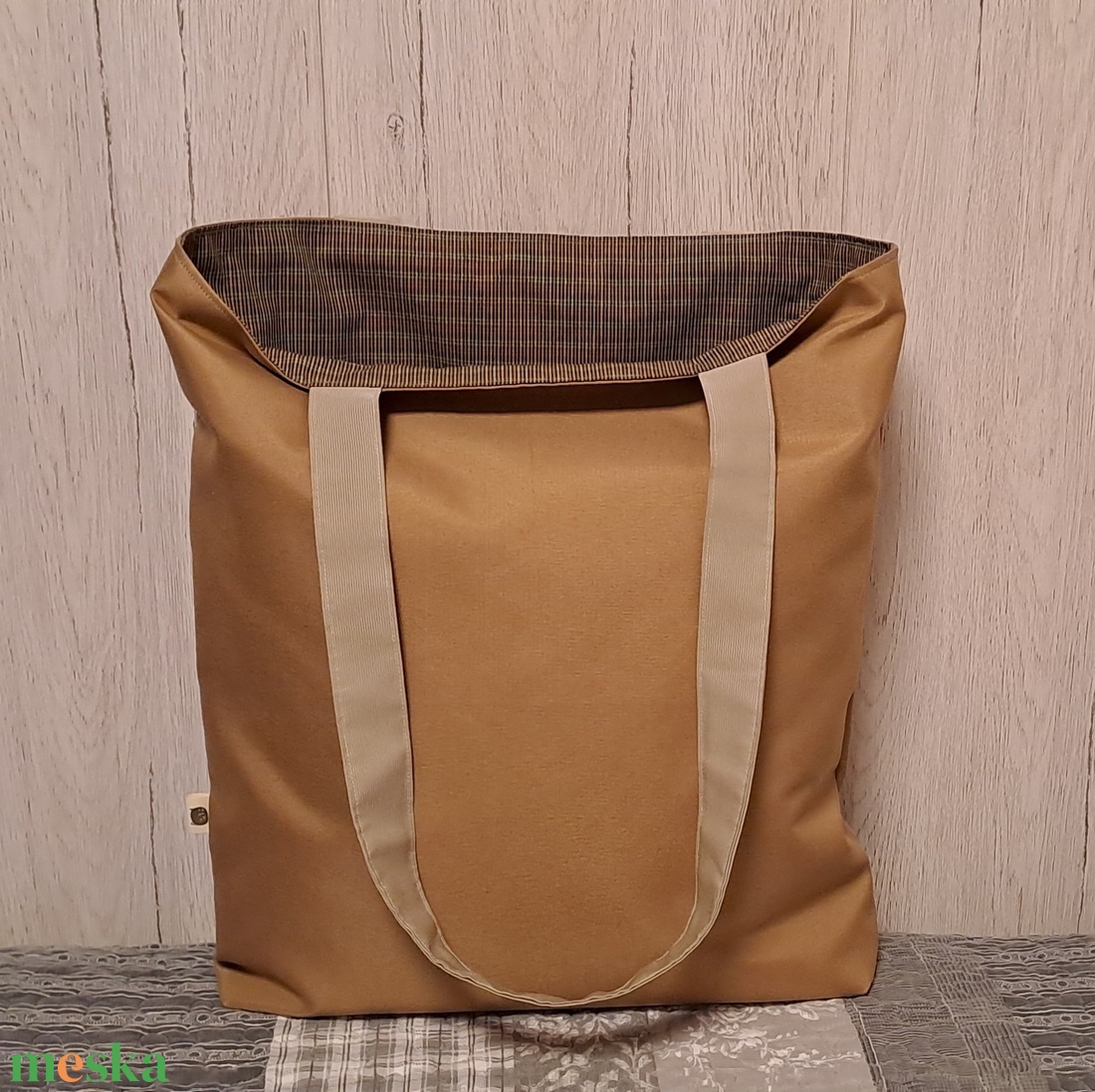 Őszre hangolva :) szatyor, ökotáska, válltáska - táska & tok - bevásárlás & shopper táska - shopper, textiltáska, szatyor - Meska.hu