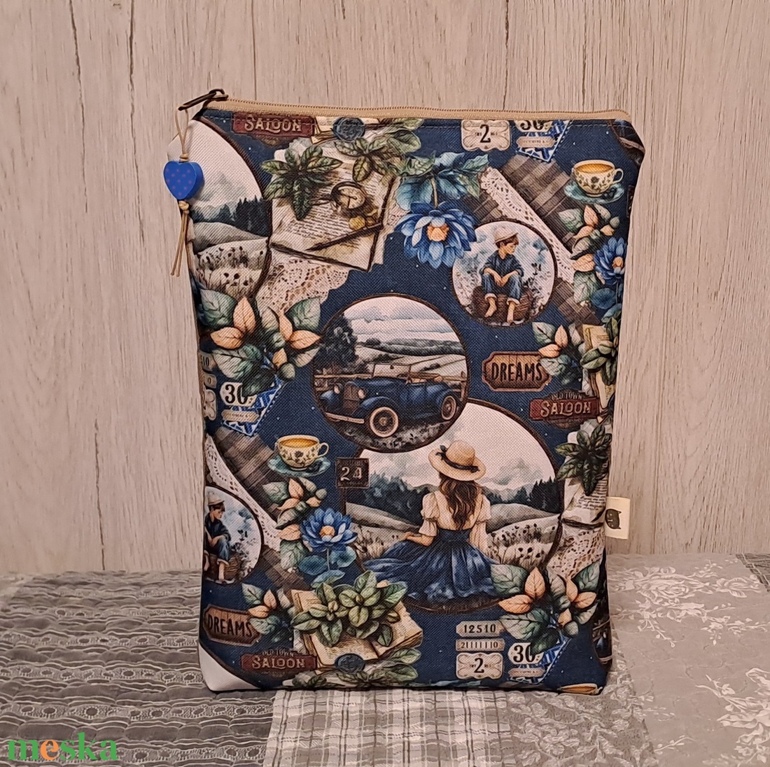 Vintage hangulat :) tablet/e-book/könyv tok - táska & tok - ebook & tablet tok - Meska.hu