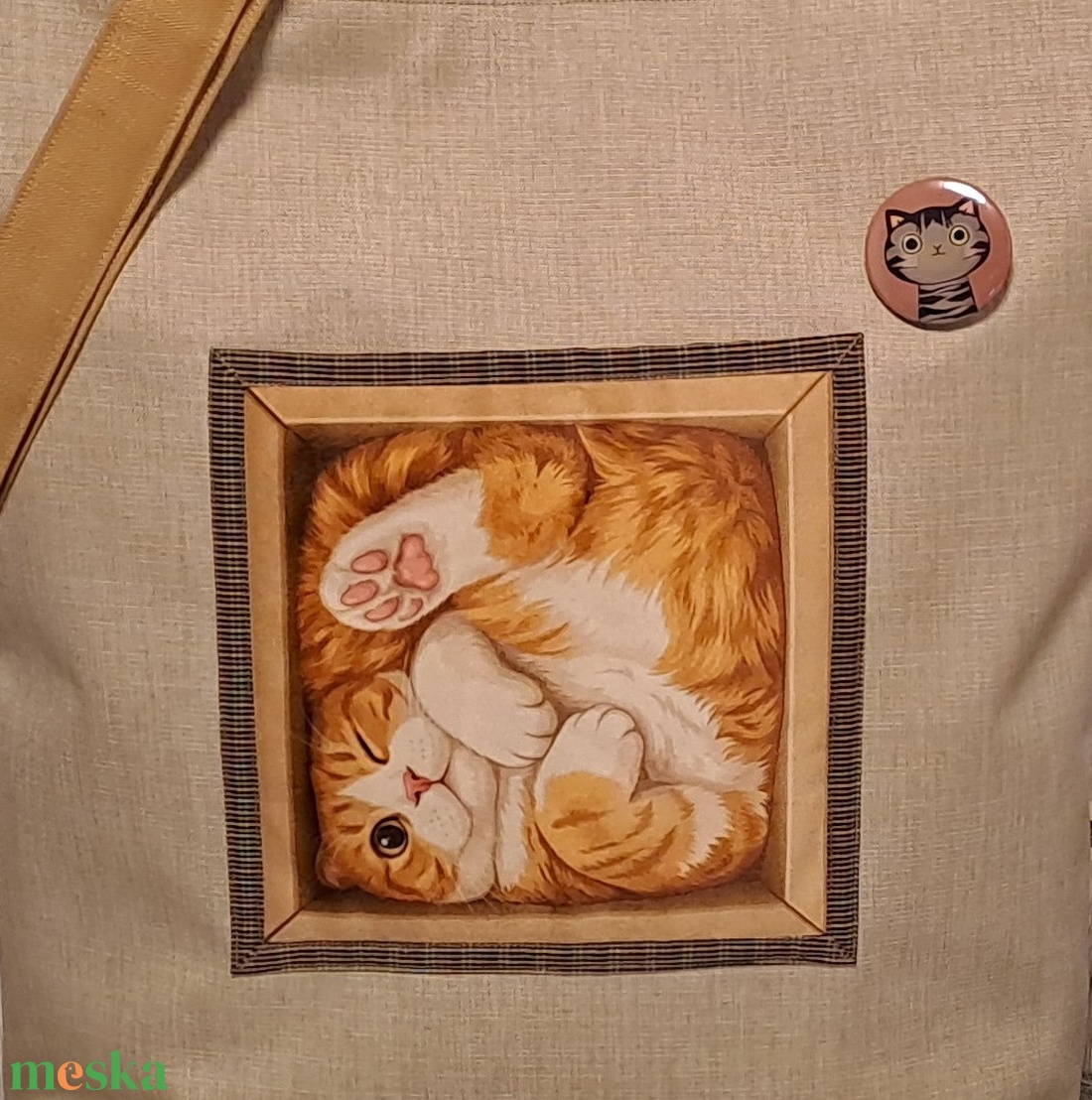 Dobozlakó :) szatyor, ökotáska, válltáska - táska & tok - bevásárlás & shopper táska - shopper, textiltáska, szatyor - Meska.hu