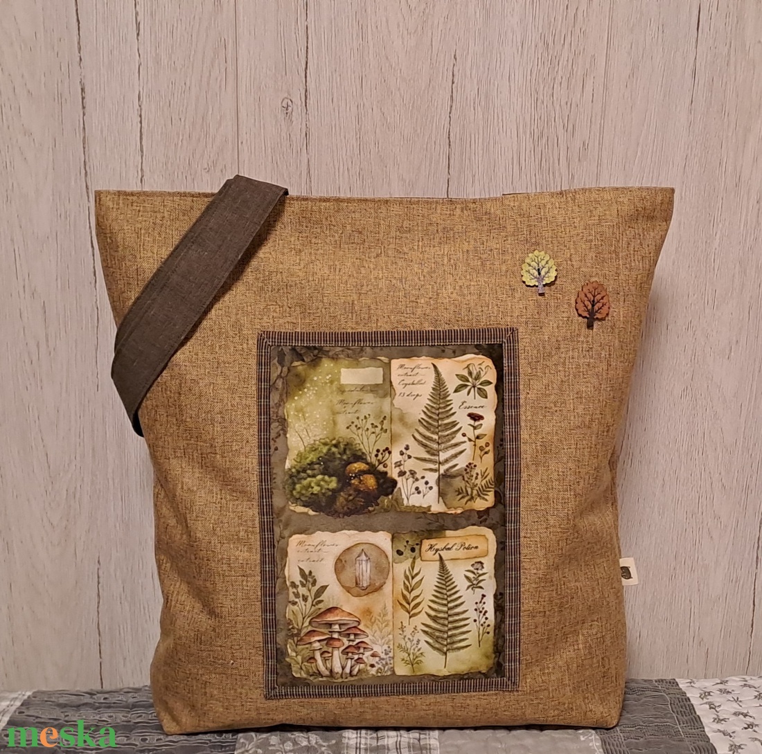 Erdei hangulat :) szatyor, ökotáska, válltáska - táska & tok - bevásárlás & shopper táska - shopper, textiltáska, szatyor - Meska.hu