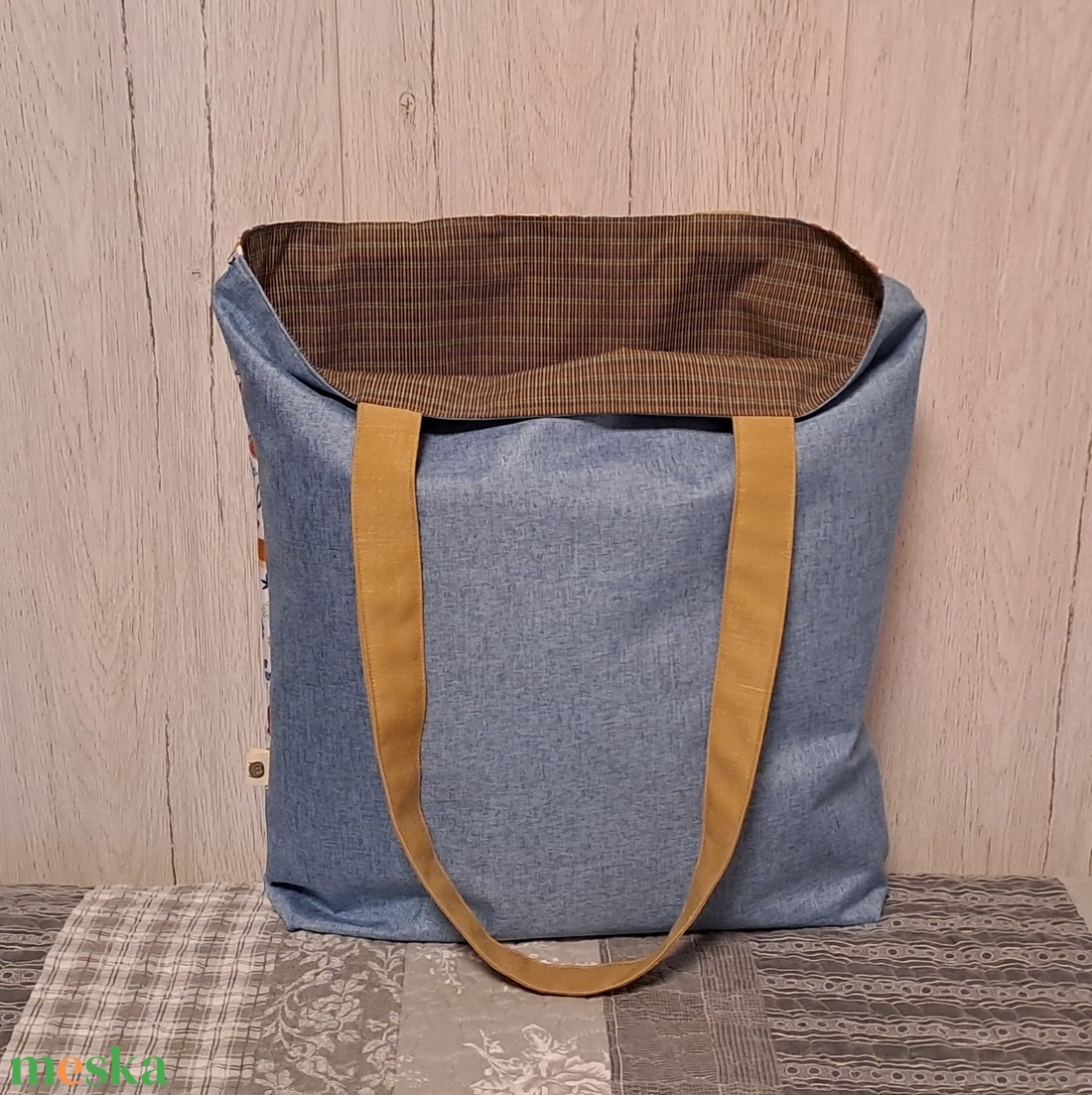 Rókák mindenhol :) szatyor, ökotáska, válltáska - táska & tok - bevásárlás & shopper táska - shopper, textiltáska, szatyor - Meska.hu