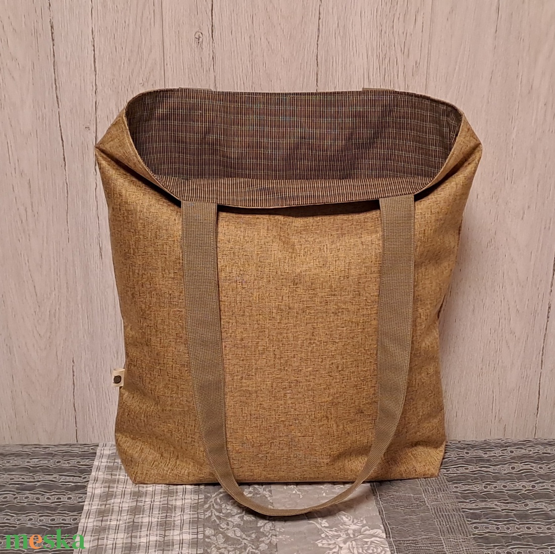 Esős hangulat :) szatyor, ökotáska, válltáska - táska & tok - bevásárlás & shopper táska - shopper, textiltáska, szatyor - Meska.hu