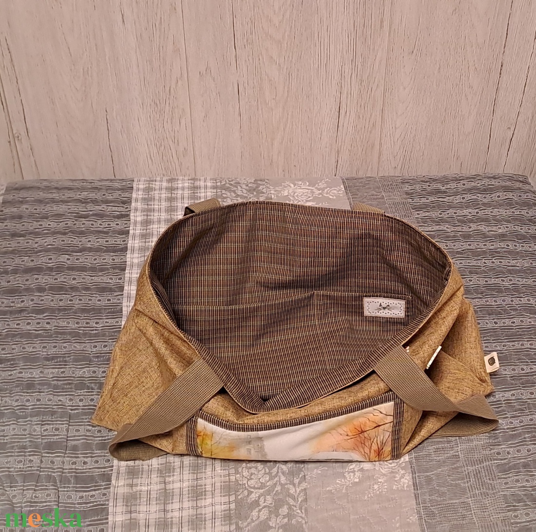 Esős hangulat :) szatyor, ökotáska, válltáska - táska & tok - bevásárlás & shopper táska - shopper, textiltáska, szatyor - Meska.hu