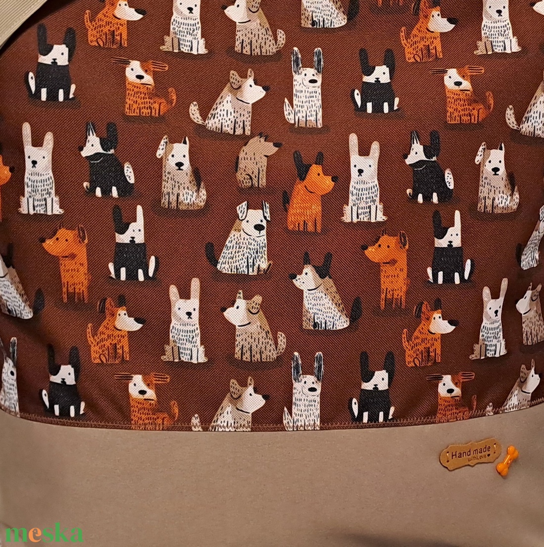 Mókás kutyák :) szatyor, ökotáska, válltáska - táska & tok - bevásárlás & shopper táska - shopper, textiltáska, szatyor - Meska.hu