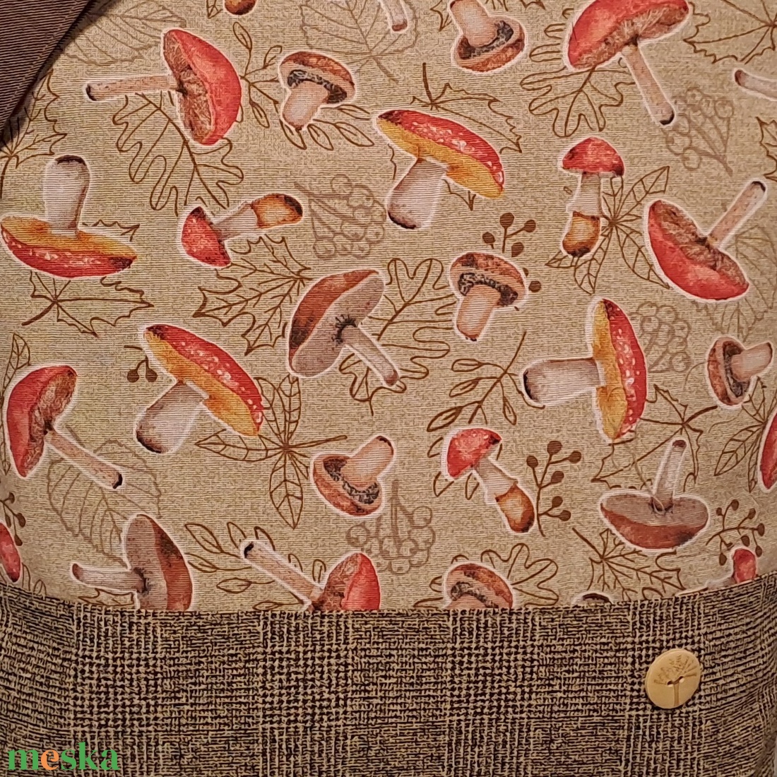 Gombák :) szatyor, ökotáska, válltáska - táska & tok - bevásárlás & shopper táska - shopper, textiltáska, szatyor - Meska.hu