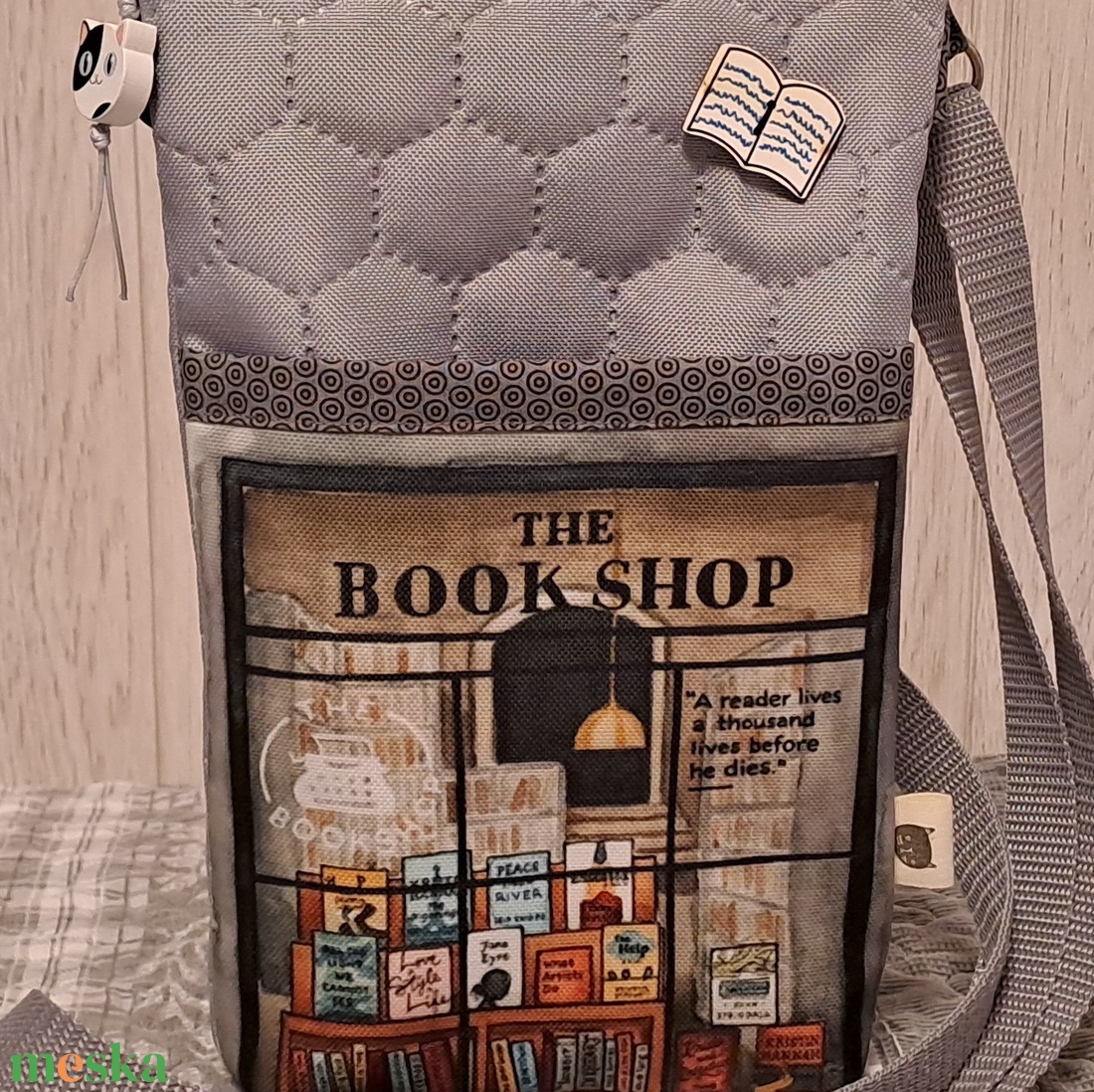 Bookshop :) vizhatlan midi válltáska/kistáska/övtáska - táska & tok - kézitáska & válltáska - vállon átvethető táska - Meska.hu
