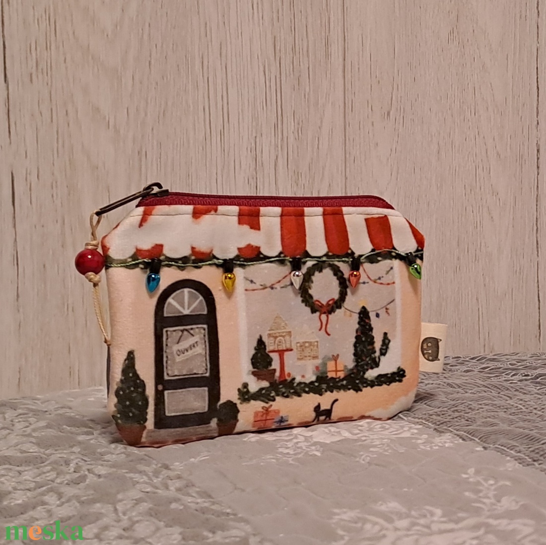 Karácsonyi díszítés  :) pénzátadó boríték/pénztasak/bankkártya tartó/aprópénztartó - táska & tok - pénztárca & más tok - kártyatartó & irattartó - Meska.hu