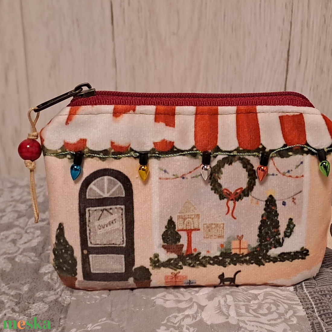 Karácsonyi díszítés  :) pénzátadó boríték/pénztasak/bankkártya tartó/aprópénztartó - táska & tok - pénztárca & más tok - kártyatartó & irattartó - Meska.hu