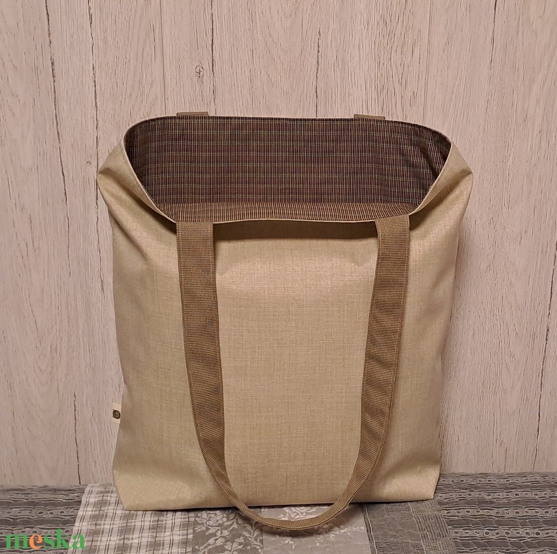 Kék és narancssárga :) szatyor, ökotáska, válltáska - táska & tok - bevásárlás & shopper táska - shopper, textiltáska, szatyor - Meska.hu
