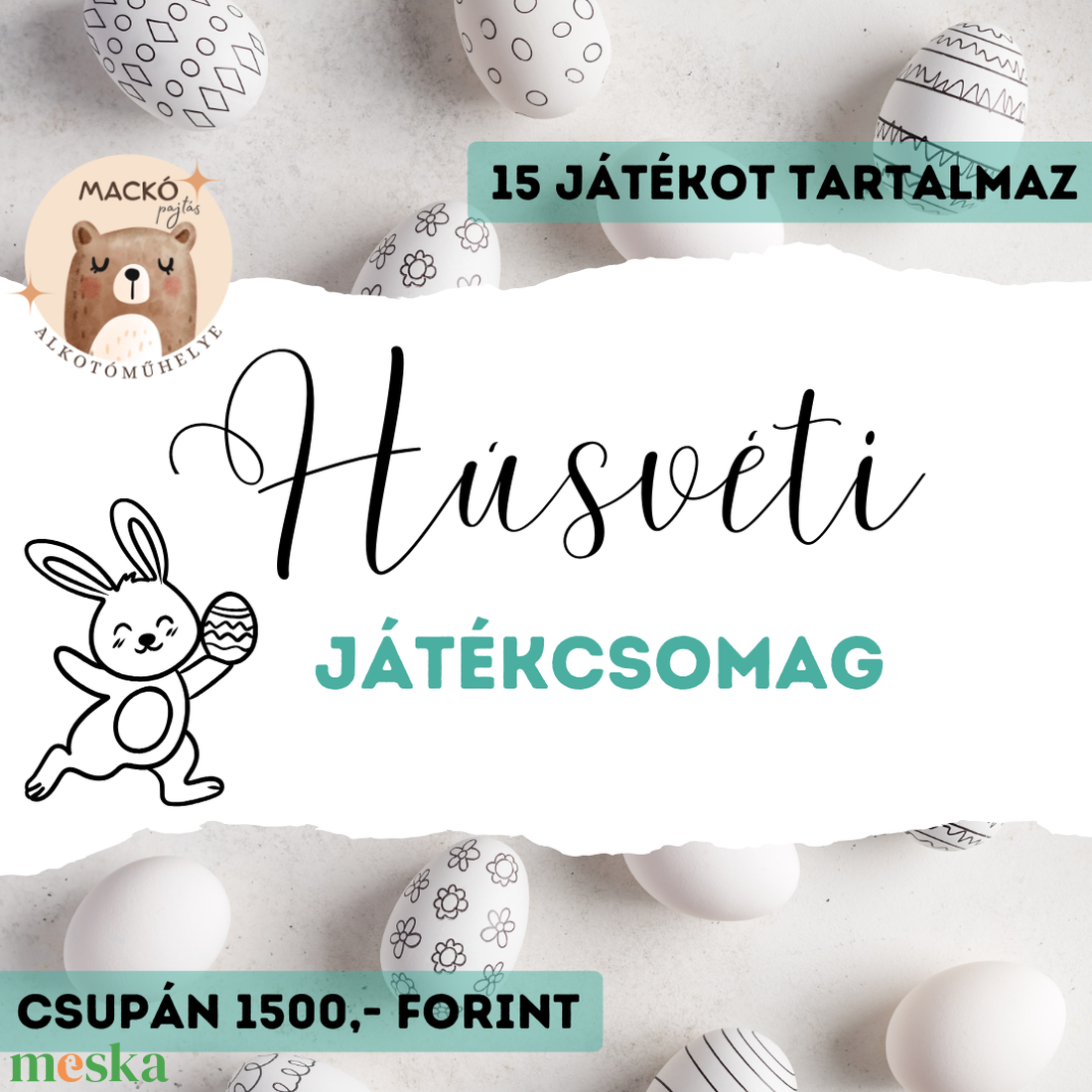 Húsvéti játékcsomag - játék & sport - készségfejlesztő és logikai játék - oktató játékok - Meska.hu