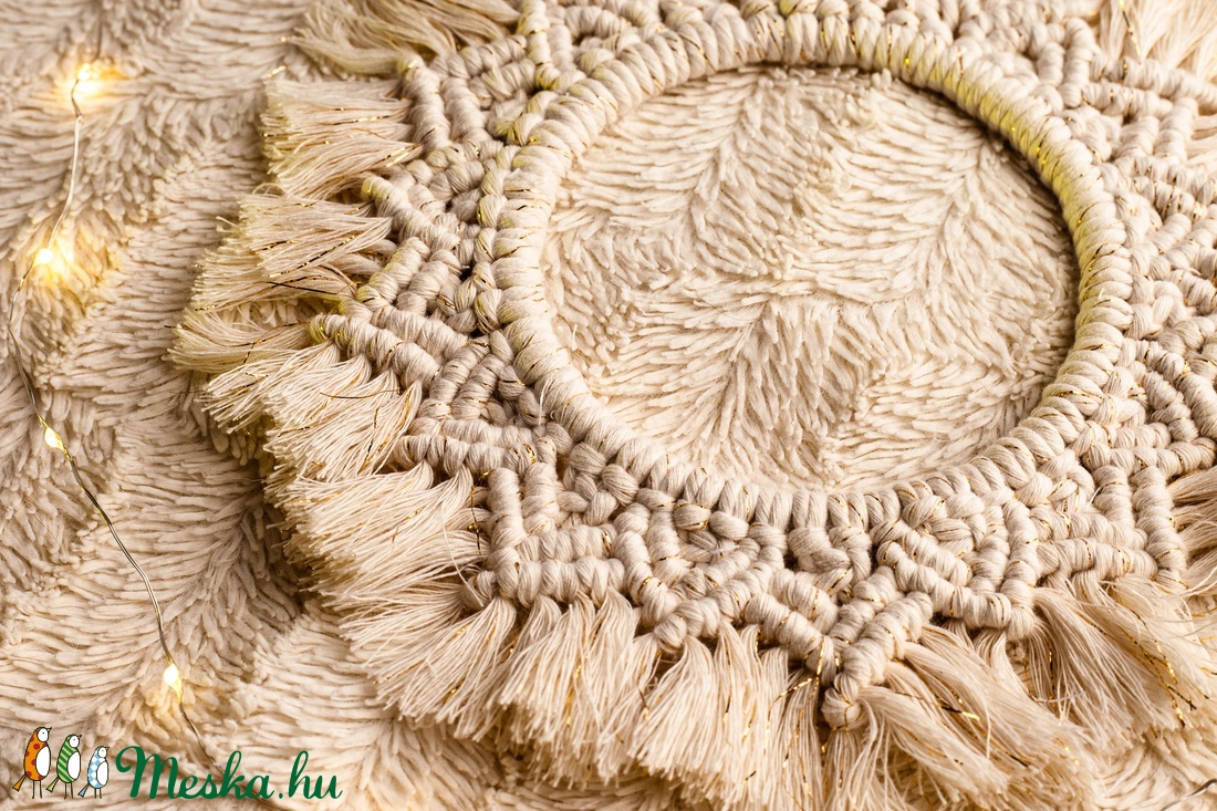 Makramé mandala falidísz - - Meska.hu Makramé mandala falidísz - - Meska.hu