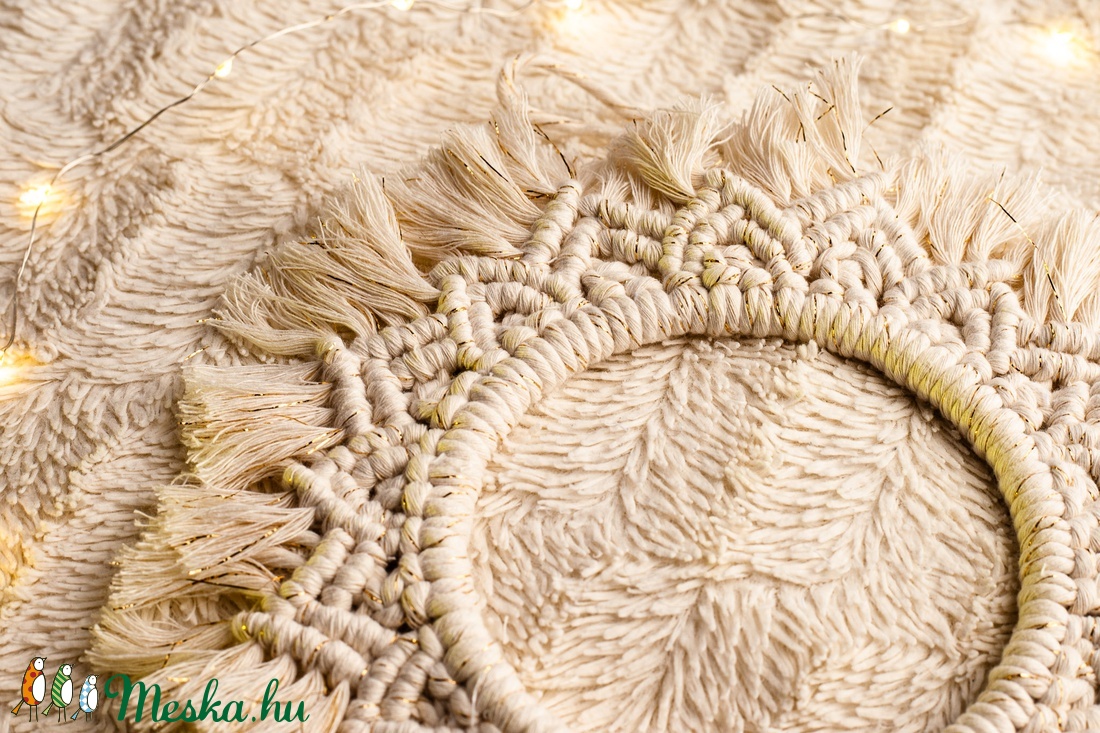 Makramé mandala falidísz - - Meska.hu Makramé mandala falidísz - - Meska.hu