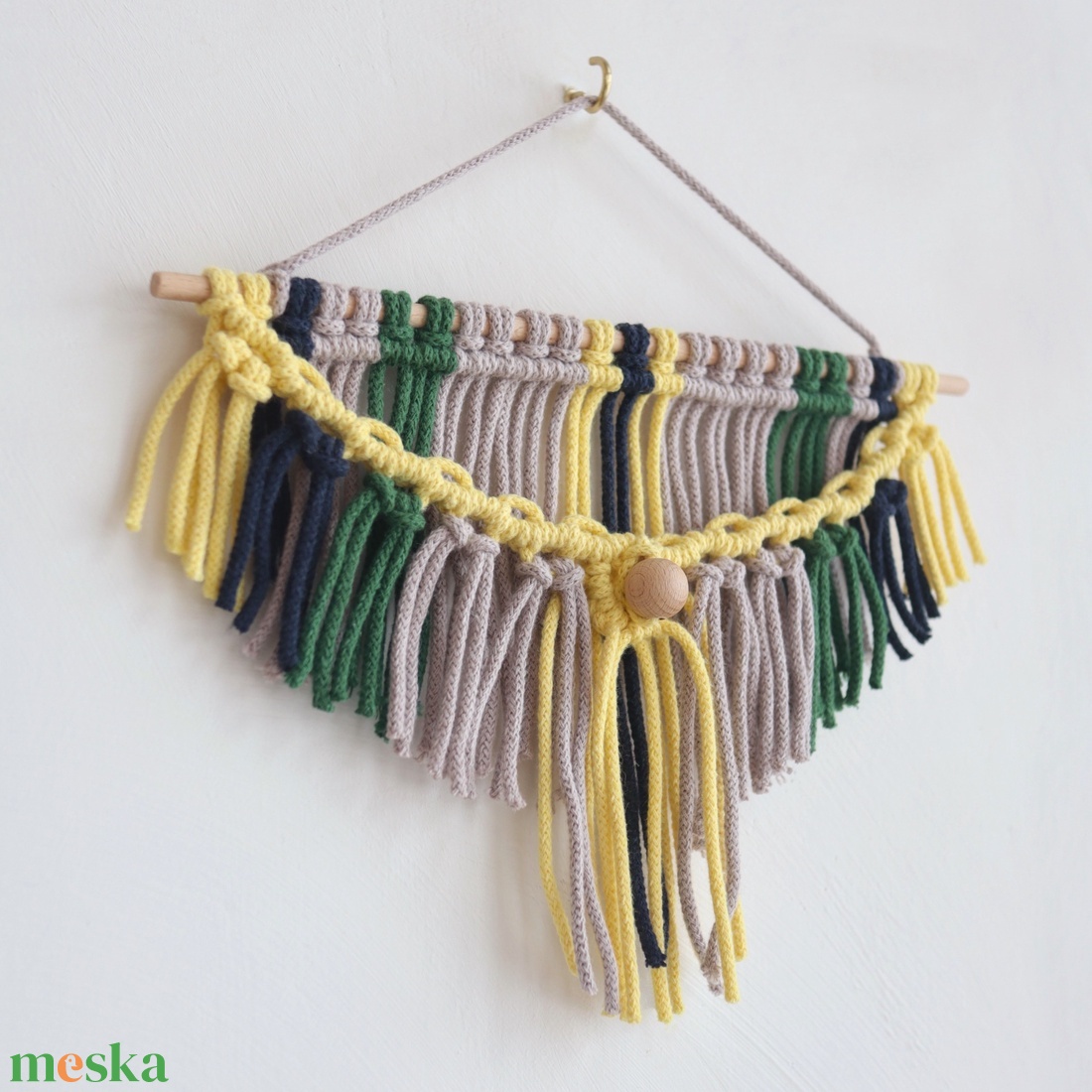 Rio de Yarneilo Mini makrame falidísz - otthon & életmód - dekoráció - fali és függő dekoráció - falra akasztható dekor - Meska.hu