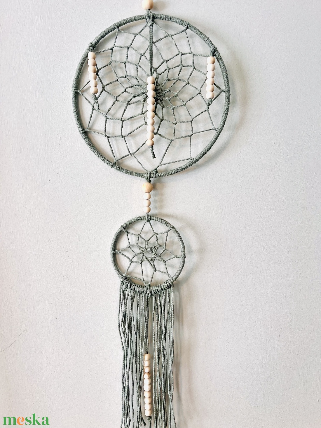 Álomfogó (pasztell zöld) - otthon & életmód - dekoráció - fali és függő dekoráció - álomfogó - Meska.hu