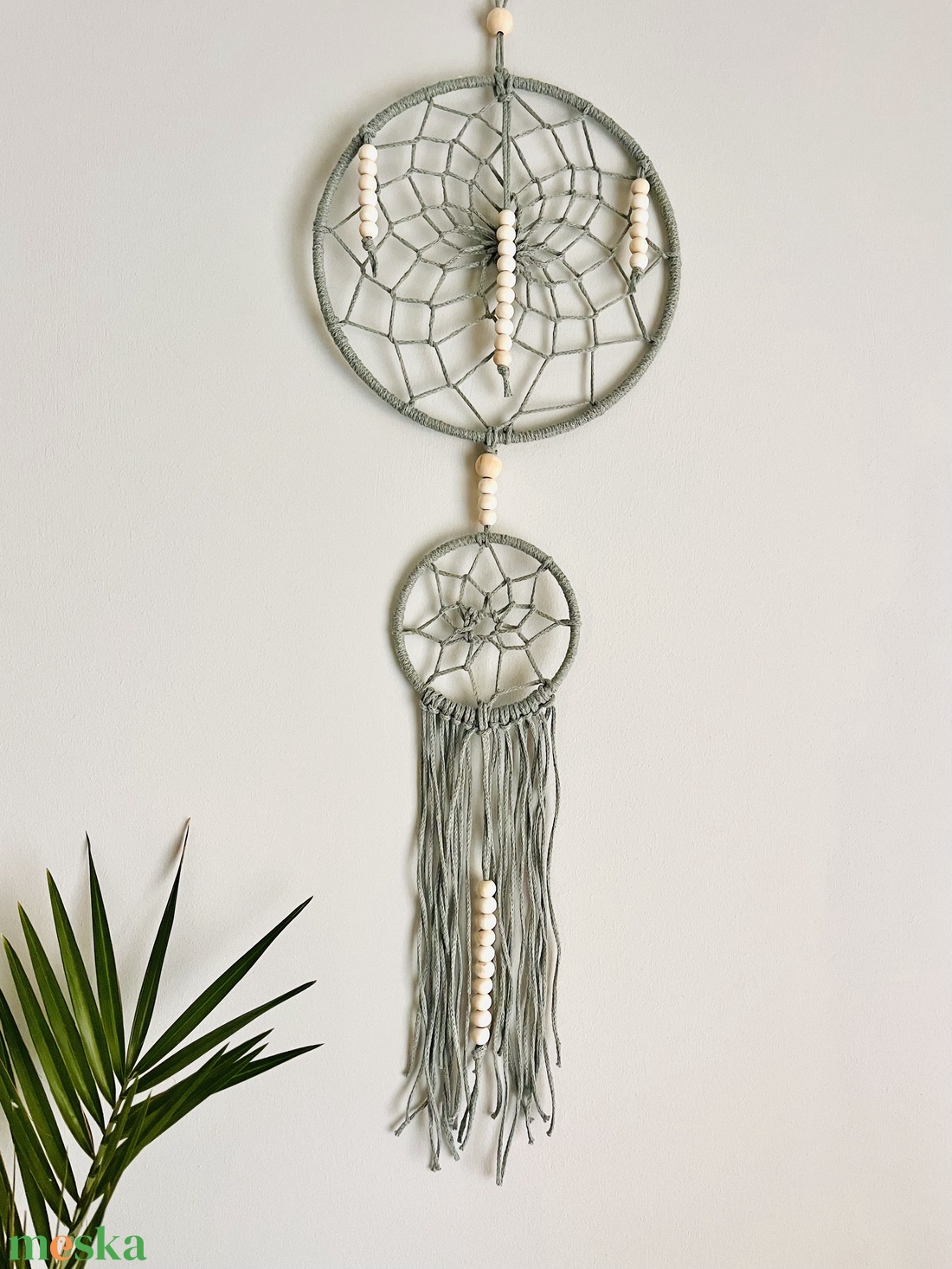 Álomfogó (pasztell zöld) - otthon & életmód - dekoráció - fali és függő dekoráció - álomfogó - Meska.hu