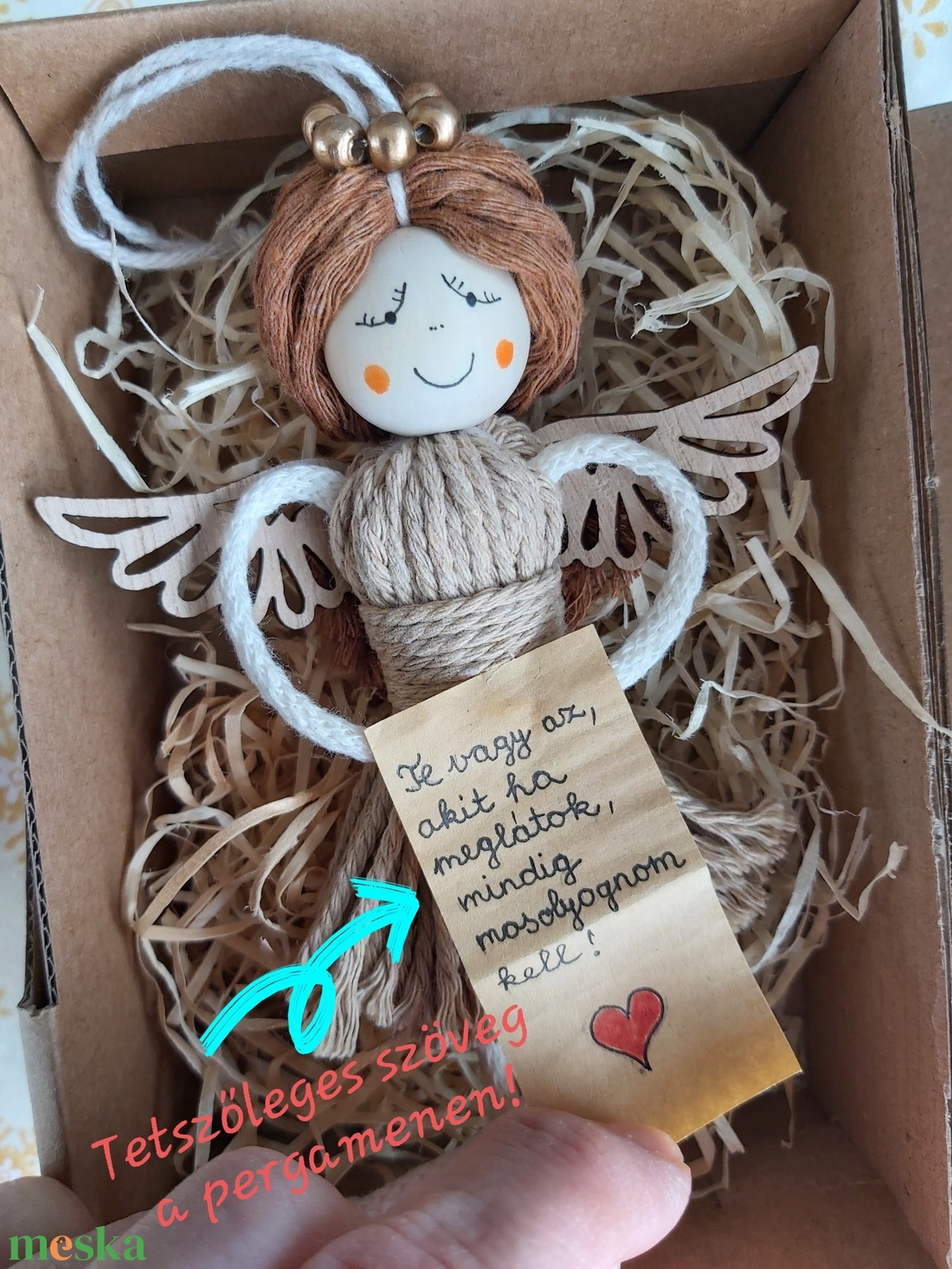 Üzenj egy angyalkával!! - otthon & életmód - dekoráció - dísztárgy - Meska.hu