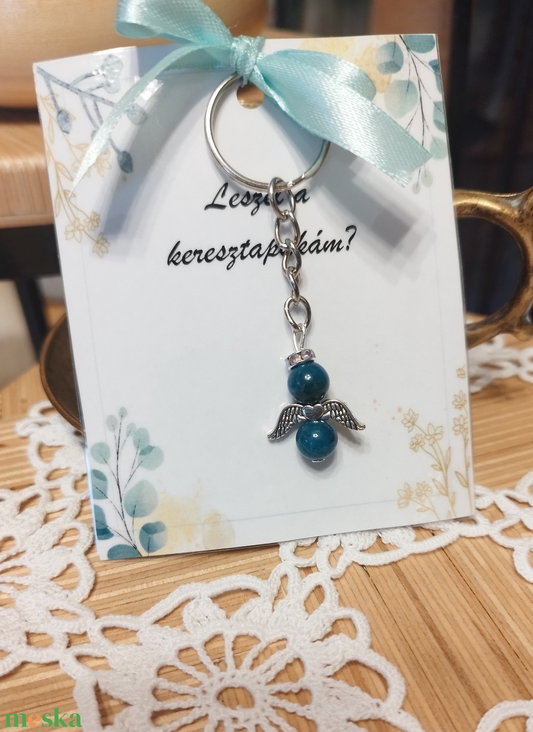 Angyalkás kulcstartó  - táska & tok - kulcstartó & táskadísz - kulcstartó - Meska.hu