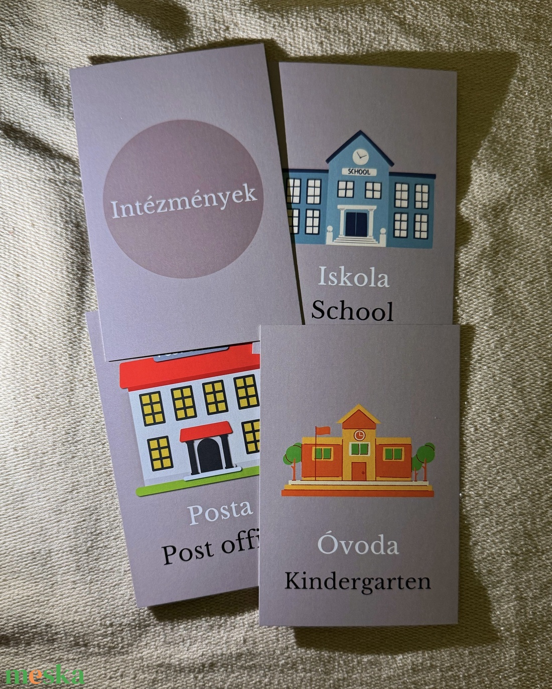 Játszva angolul - Intézmények - játék & sport - készségfejlesztő és logikai játék - oktató játékok - Meska.hu