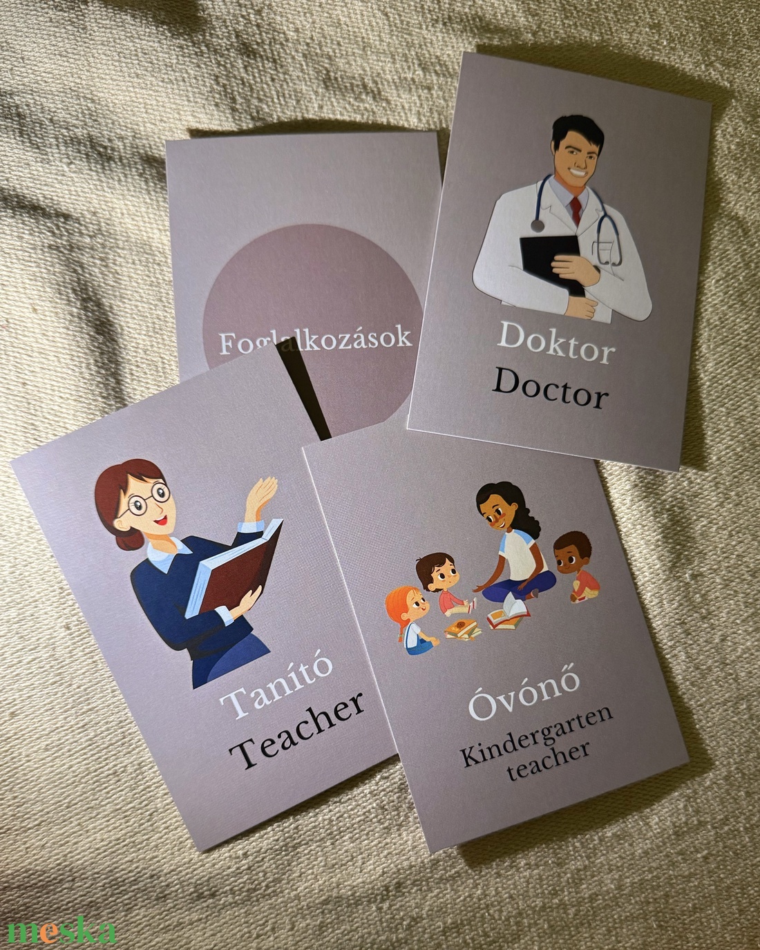 Játszva angolul - Foglalkozások - játék & sport - készségfejlesztő és logikai játék - oktató játékok - Meska.hu Játszva angolul - Foglalkozások - játék & sport - készségfejlesztő és logikai játék - oktató játékok - Meska.hu