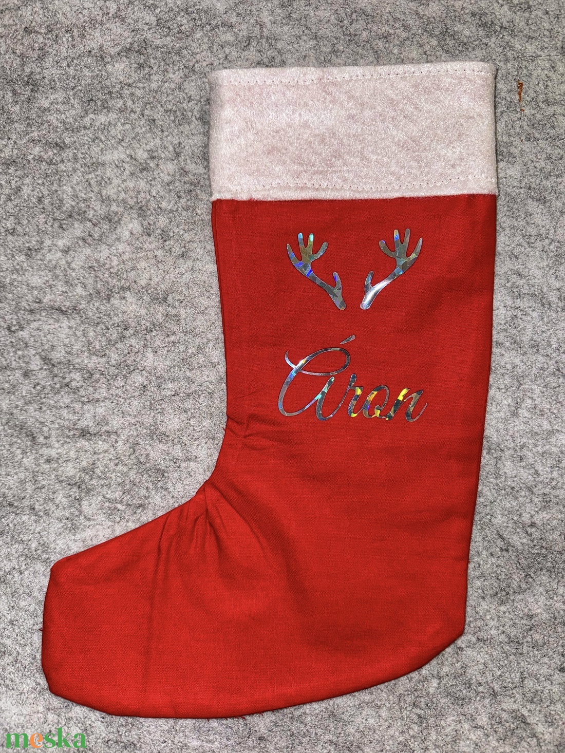 Mikulás csizma - karácsony - mikulás - mikulás csizma és zokni - Meska.hu