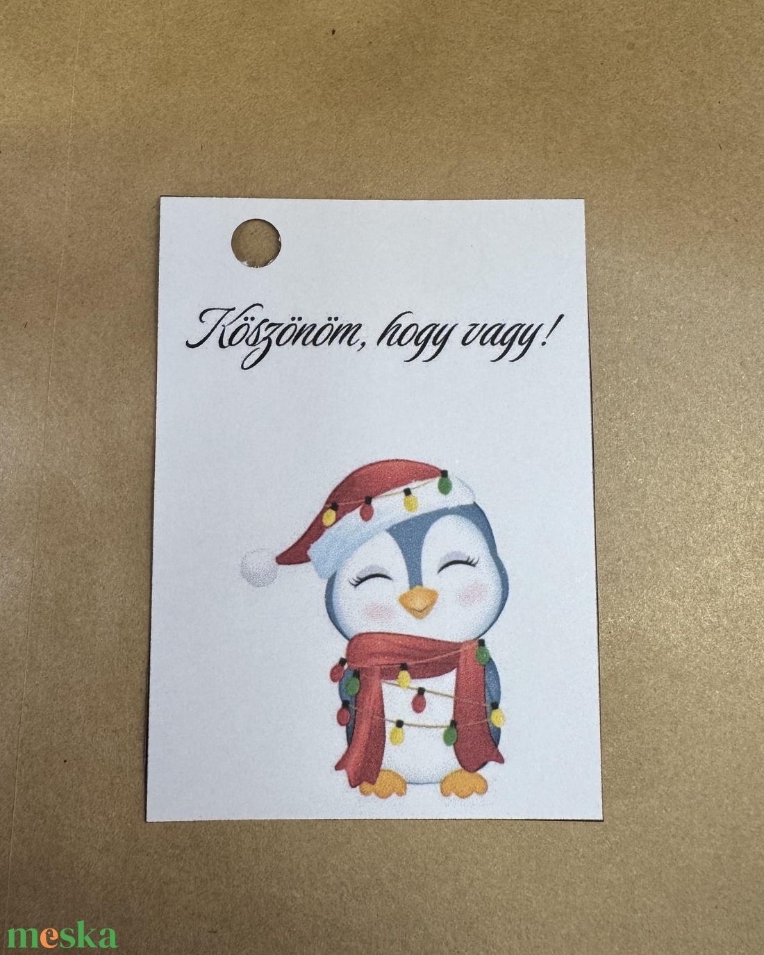 Ajándékkísérő kártya - karácsony - karácsonyi ajándékozás - karácsonyi képeslap, üdvözlőlap, ajándékkísérő - Meska.hu