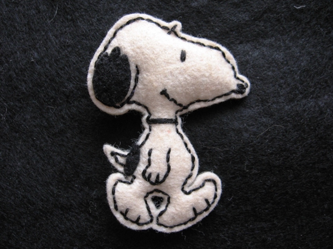 Snoopy kitűző -  - Meska.hu