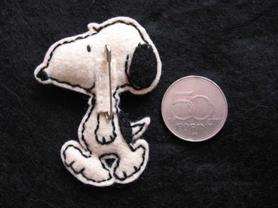 Snoopy kitűző -  - Meska.hu