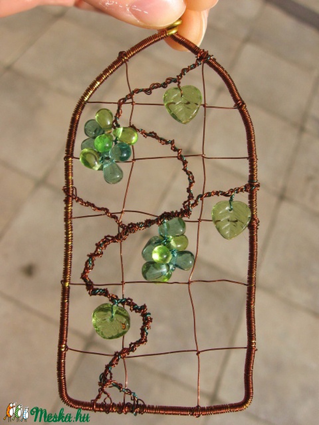 Szőlőlugas - medál - ékszer - nyaklánc - medálos nyaklánc - Meska.hu