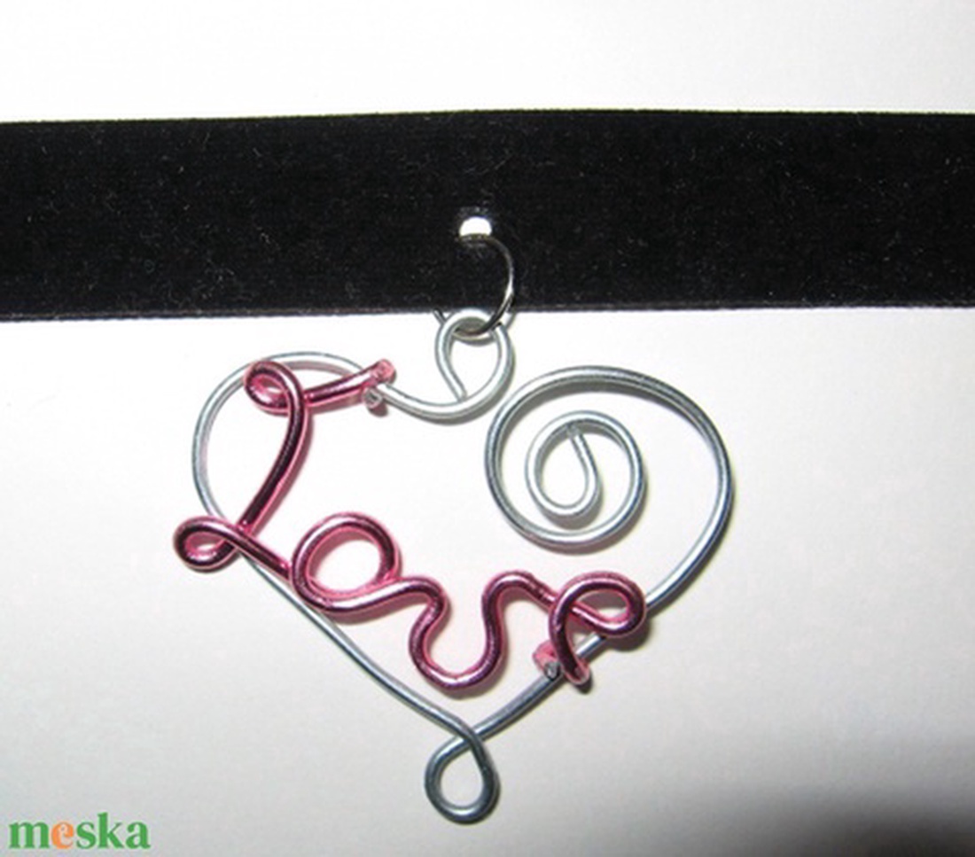 Love nyakpánt, nyaklánc - ékszer - nyaklánc - nyakpánt, gallér - Meska.hu