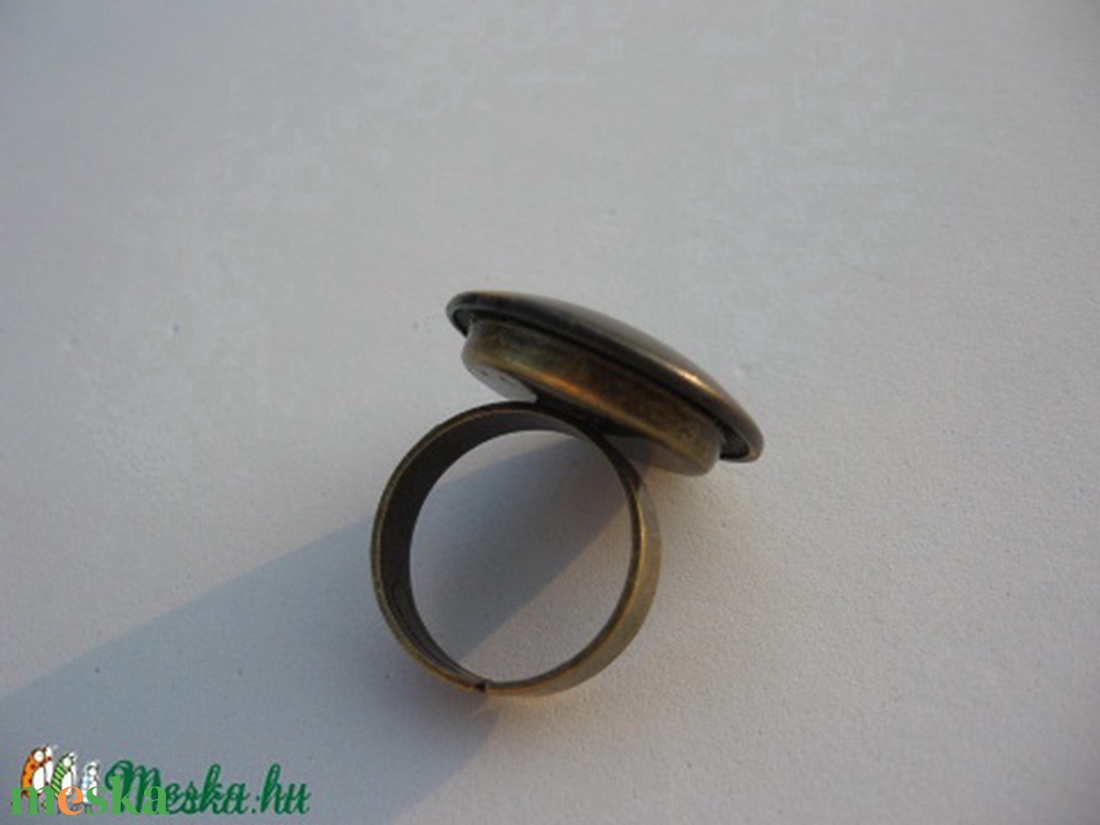 Virágos rézgyűrű - ékszer - gyűrű - statement gyűrű - Meska.hu