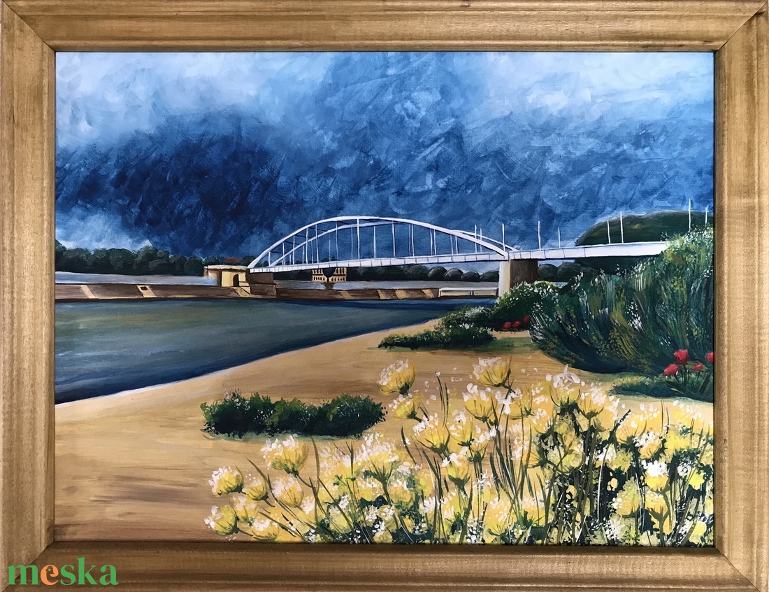 Szeged, Belvárosi híd - művészet - festmény - akril - Meska.hu Szeged, Belvárosi híd - művészet - festmény - akril - Meska.hu