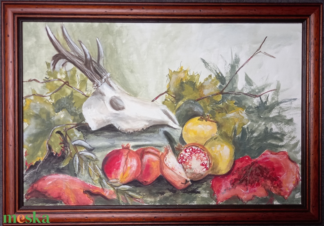 Őszi csendélet - művészet - festmény - akril - Meska.hu Őszi csendélet - művészet - festmény - akril - Meska.hu